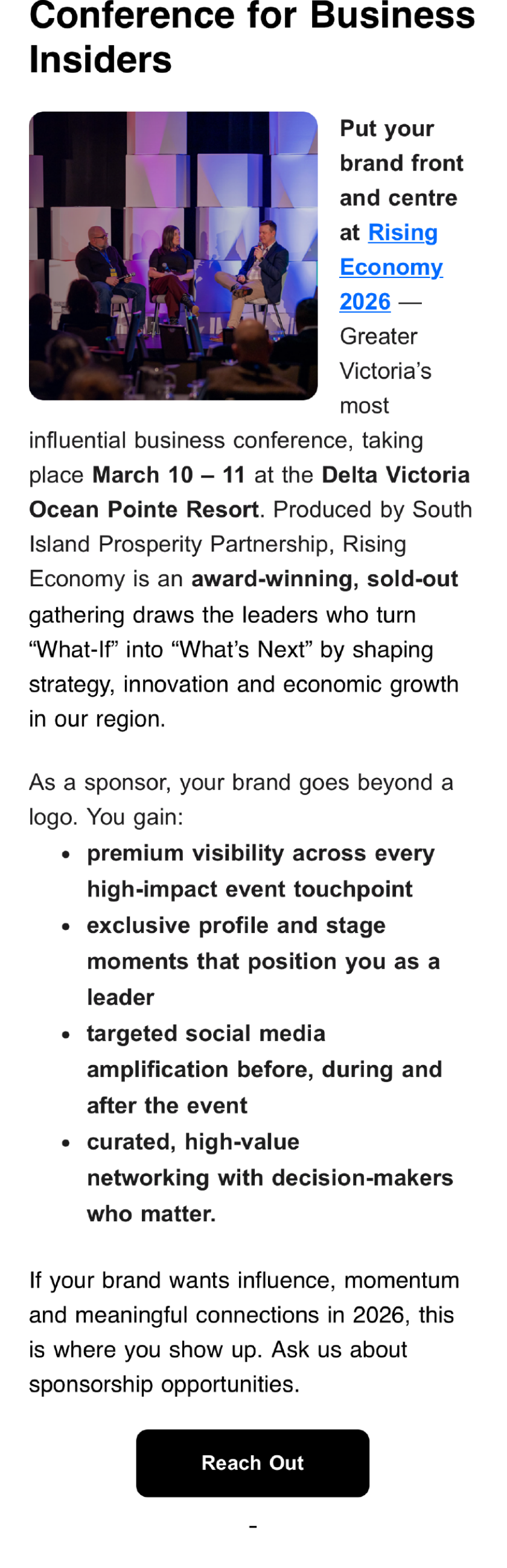 Rising Economy sponsorship opportunities. Featured SIPP Members of the Week.